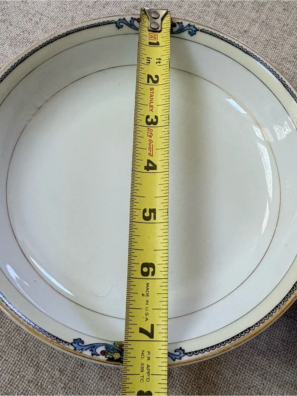 3 PC Noritake Floral Trim White Porcelain Dishes.